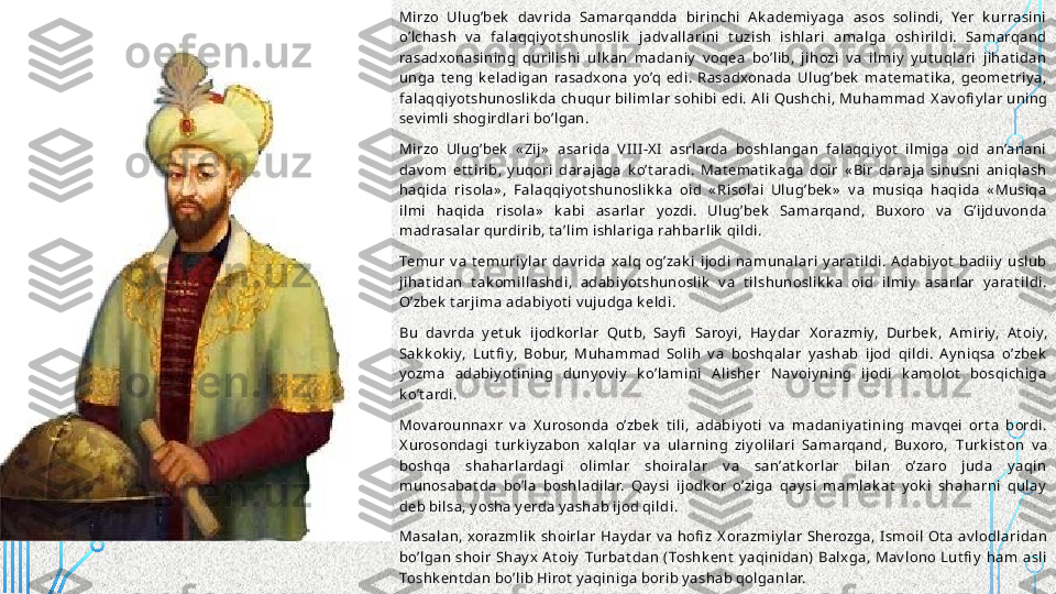 Amir Temur Va Temuriylar Davrida Markaziy Osiyoda Ilm Fanning Gullab