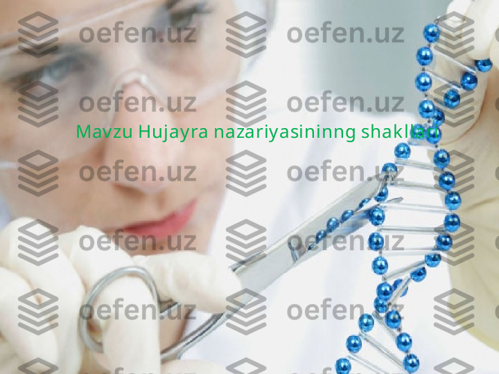    Mav zu Hujay ra nazariy asininng shak llari 