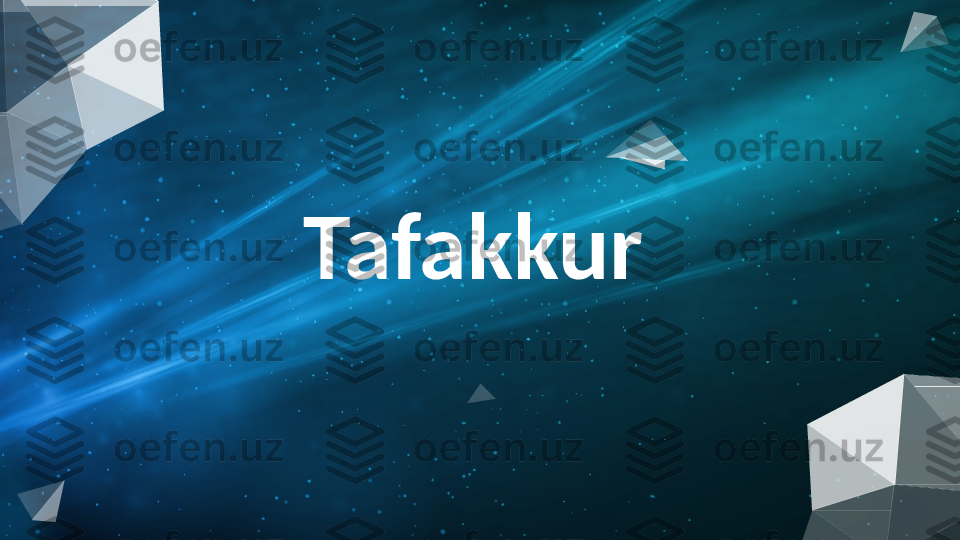 Tafakkur                           