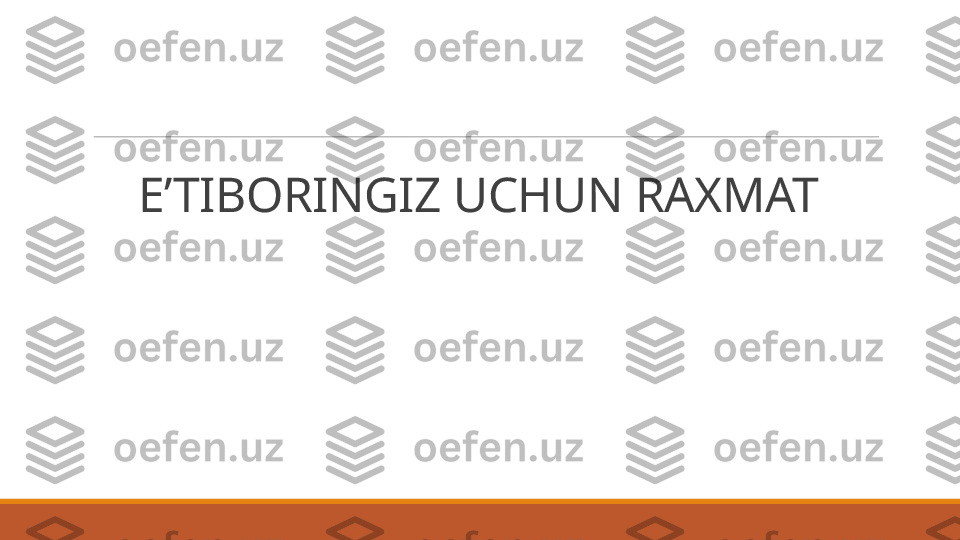 E’TIBORINGIZ UCHUN RAXMAT 