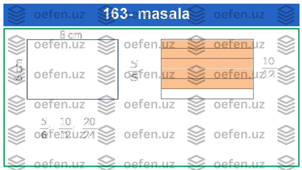 163- masala5
6	
5
6	
=	
10
12	
=	
20
24
8 cm	
6
 c
m	
10
12 