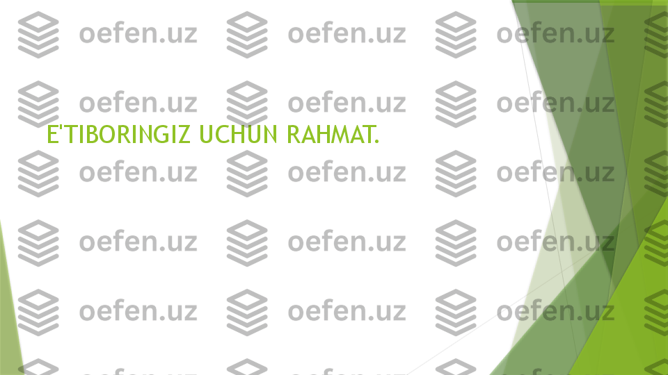 E'TIBORINGIZ UCHUN RAHMAT.                  