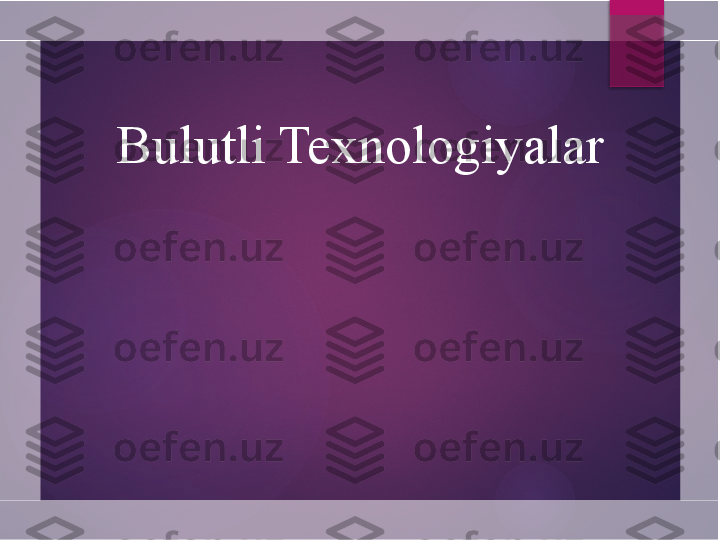 Bulutli Texnologiyalar       