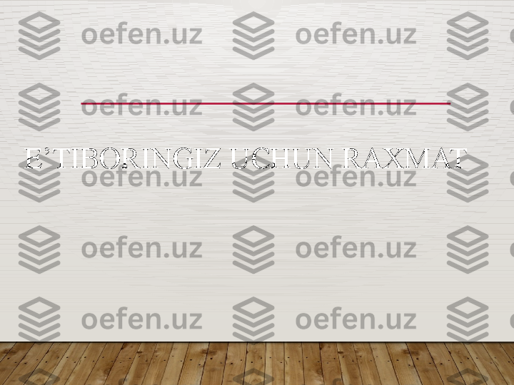 E’TIBORINGIZ UCHUN RAXMAT  