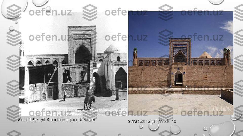 Surat 1935 yil Khudaibergan Divanov
Surat 2012 yil Jin Akino 