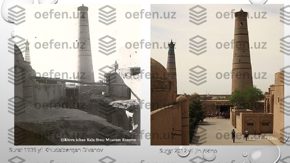 Surat 1935 yil Khudaibergan Divanov
Surat 2012 yil Jin Akino 