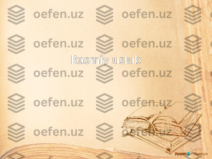 Rasmiy uslub 