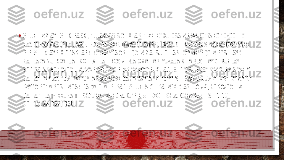 • SHUNI HAM AYTISH KERAKKI, MUTAXASSIS OLIMLARIMIZNING XULOSALARIGA KO’RA NOMOZGOH IV 
DAVRI HAMMA JOYDA HAM BIR XIL BO’LGAN EMAS. BU DAVRNI XARAKTERLI HUSUSIYATLARIDAN YANA 
BIRI SHUKI AYRIM ODAMLARNING QO’LIDA OR-TIQCHA MAHSULOTLAR TO’PLANIB QOLA BOSHLAYDI. 
NATIJADA MULKKA EGALIK QILISHDA TENGSIZLIK ALOMATLARI YUZAGA KELA BOSHLAYDI. BUNDAY 
XODISALAR NOMOZGOH IV DAVRINING OXIRLARIGA TO’G’RI KELADI. XUDDI SHU DAVRGA OID MADANIY 
QATLAMLARDAN TOSH VA LOYLARDAN YASALGAN MUXRLARNI TOPILISHI HAM TENGSIZLIK BELGILARINI 
PAYDO BO’LA BOSHLAGANIDA DALOLAT BERADI. SHUNI ALOHIDA TA`KIDLASH JOIZKI, NOMOZGOH IV 
QATLAMIDA «ZIKKURAT» - POG’ONALI MINORA KO’RINISHIDAGI IBODATXONA QURILISHINING 
QOLDIQLARI TOPILGAN.  