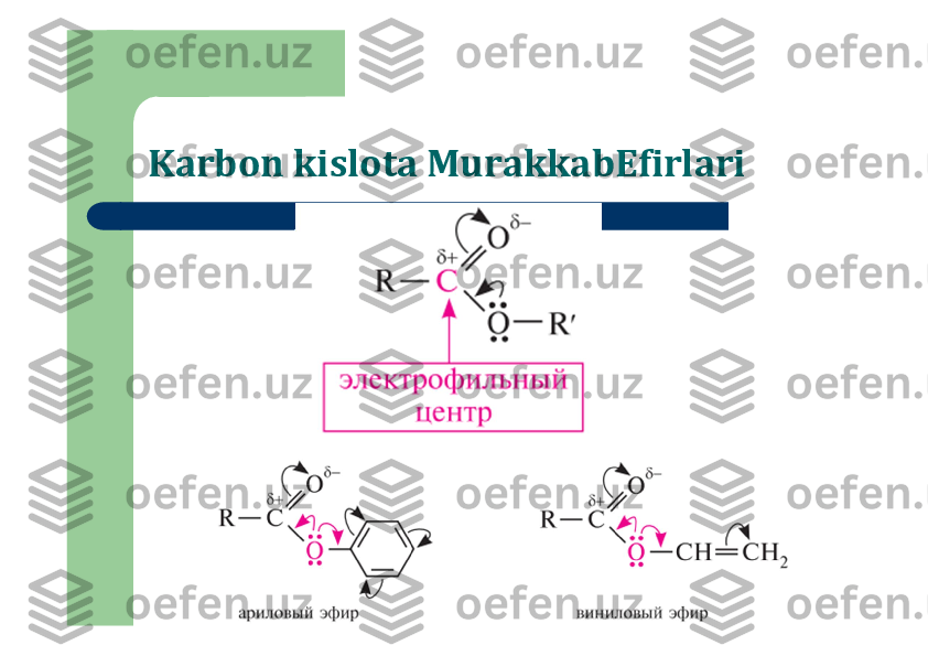 Karbon kislota MurakkabEfirlari 