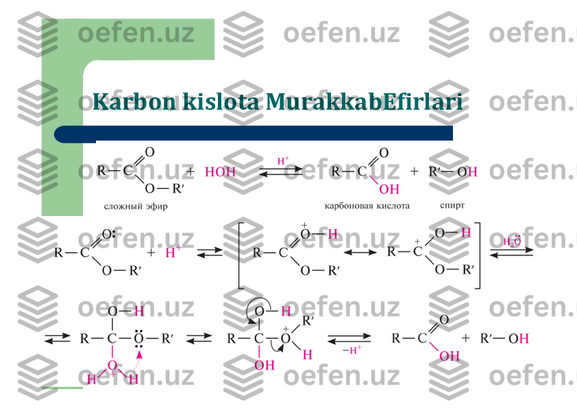 Karbon kislota MurakkabEfirlari 