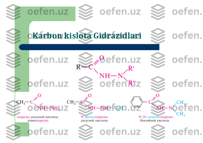 Karbon kislota Gidrazidlari 