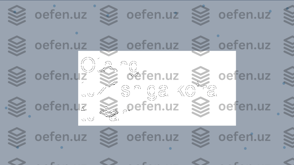 Otning  
tuzilishiga ko'ra 
turlari: 