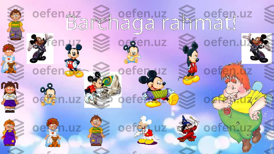 Barchaga rahmat! 