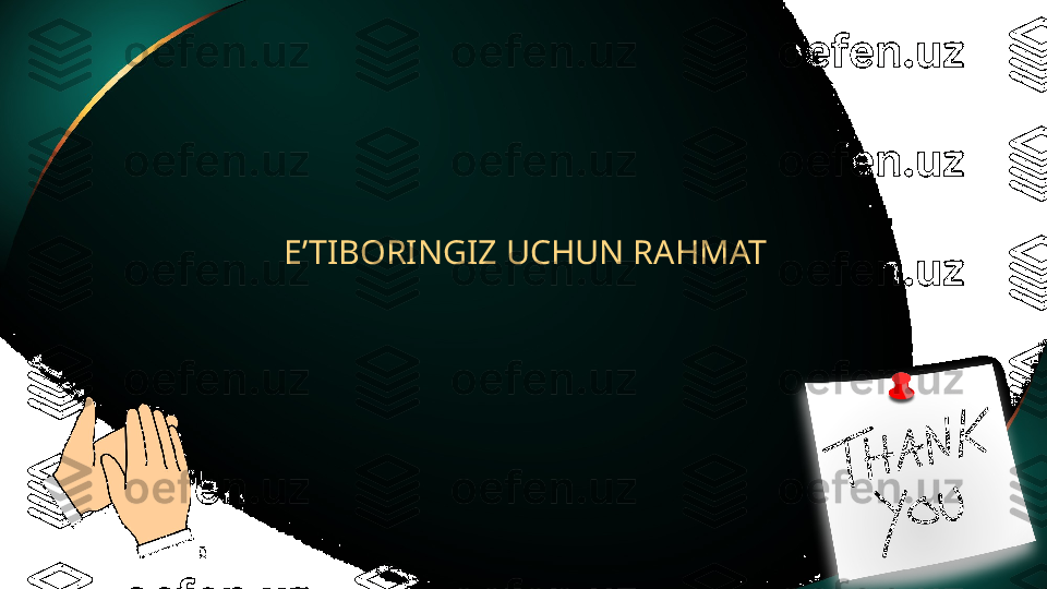 E’TIBORINGIZ UCHUN RAHMAT 