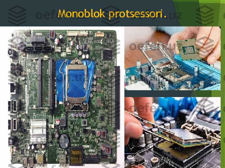 Monoblok protsessori.                 