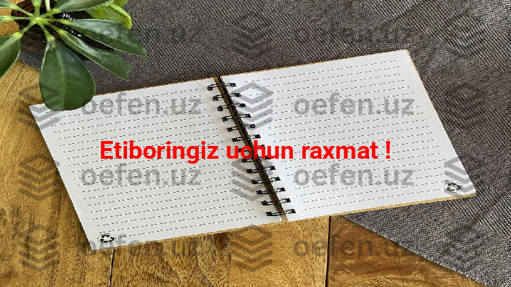 Etiboringiz uchun raxmat ! 