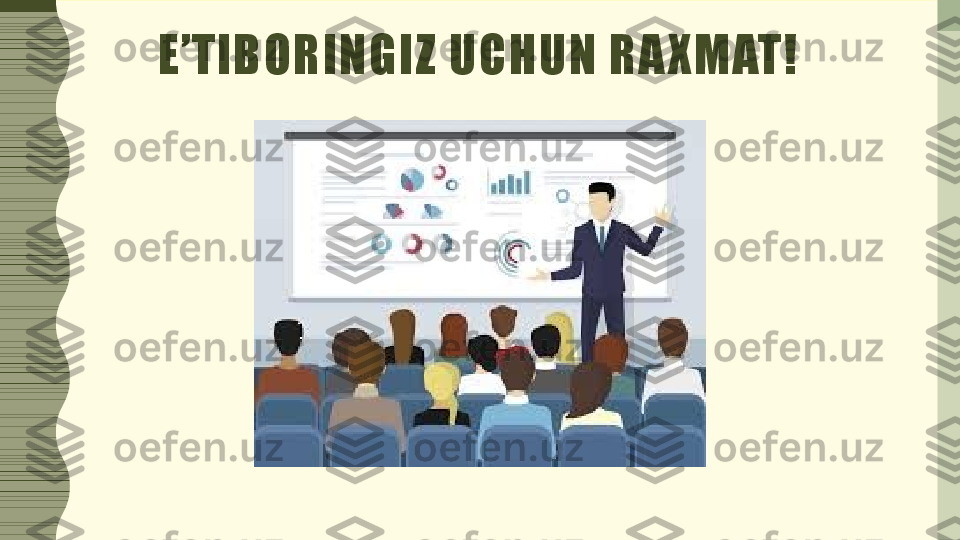   E’TIBORINGIZ UCHUN RA XMAT!  