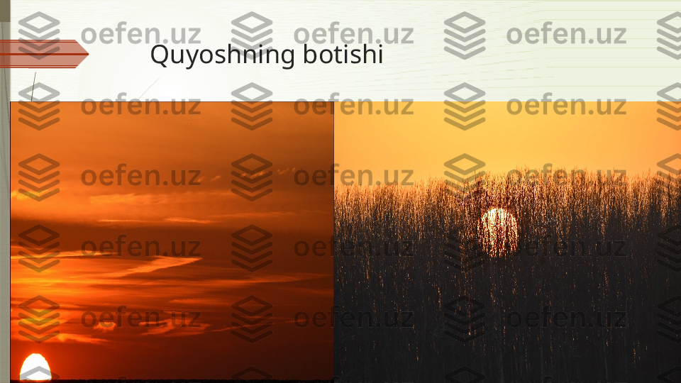 Quyoshning botishi              