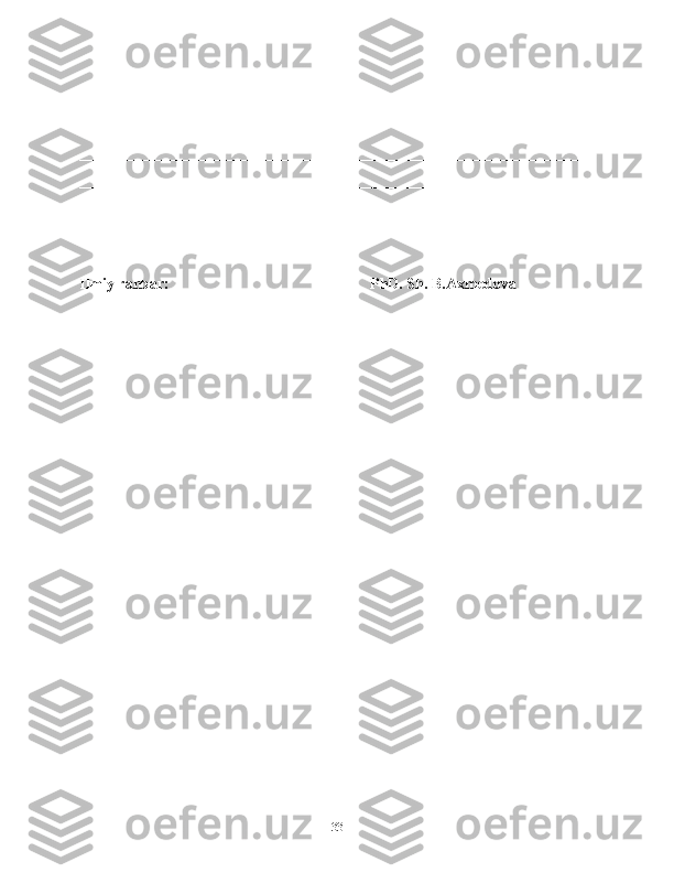 __________________________________________________________________
__________________________________________________________________
__________________________________________________________________
__________________________________________________________________
__________________________________________________________________
Ilmiy rahbar:   ________________________ PhD. Sh. B.Axmedova
            
33 