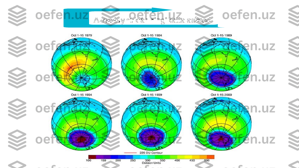               
              Azon tuynuklarining kattalashuvi 