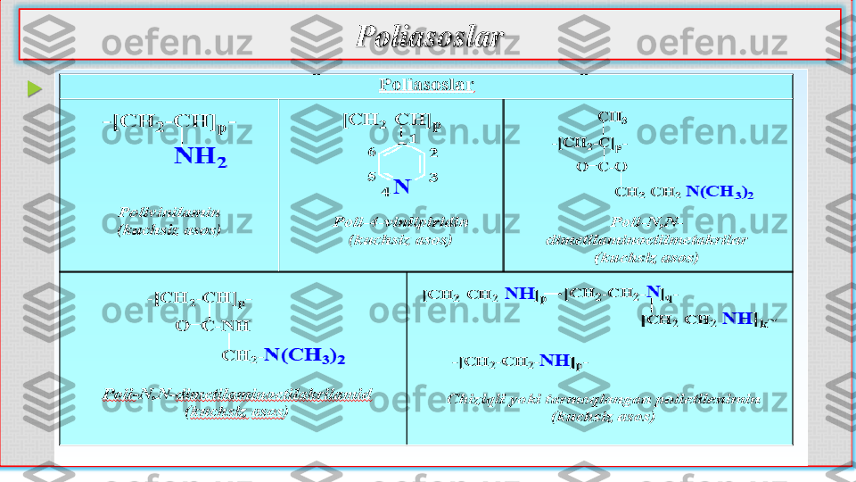 Poliasoslar	
 