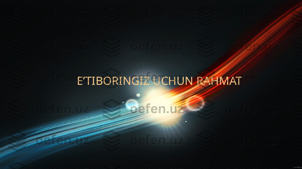 E’TIBORINGIZ UCHUN RAHMAT  