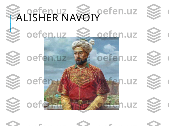 ALISHER NAVOIY 