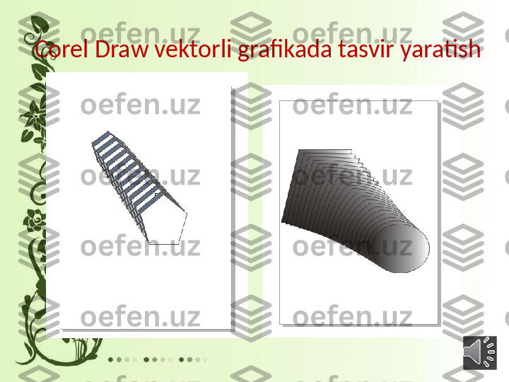 Corel Draw vektorli grafikada tasvir yaratish 