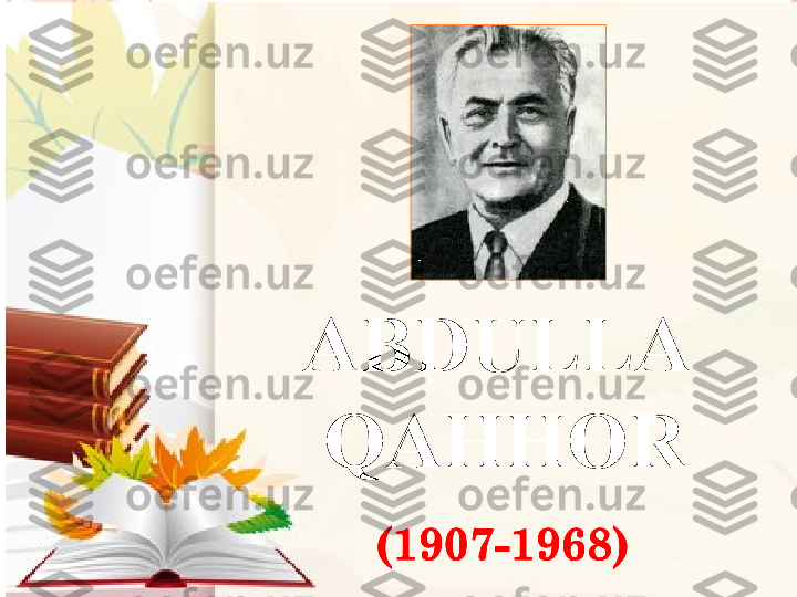 ABDULLA  
QAHHOR         