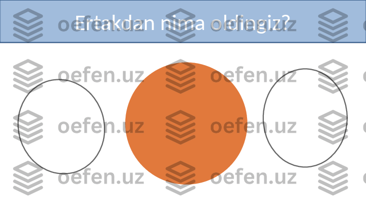 Ertakdan nima oldingiz? 