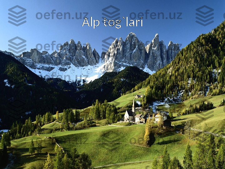 Alp tog`lari 