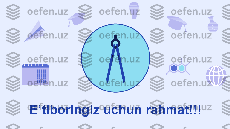 E ʼ tiboringiz uchun rahmat!!! 