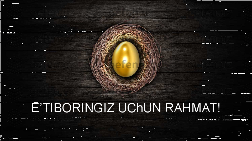 E’TIBORINGIZ UChUN RAHMAT! 